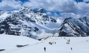 Stunning views from the Buran Ghati Trek - Snow-capped peaks, lush meadows, and adventurous trails in Himachal Pradesh.